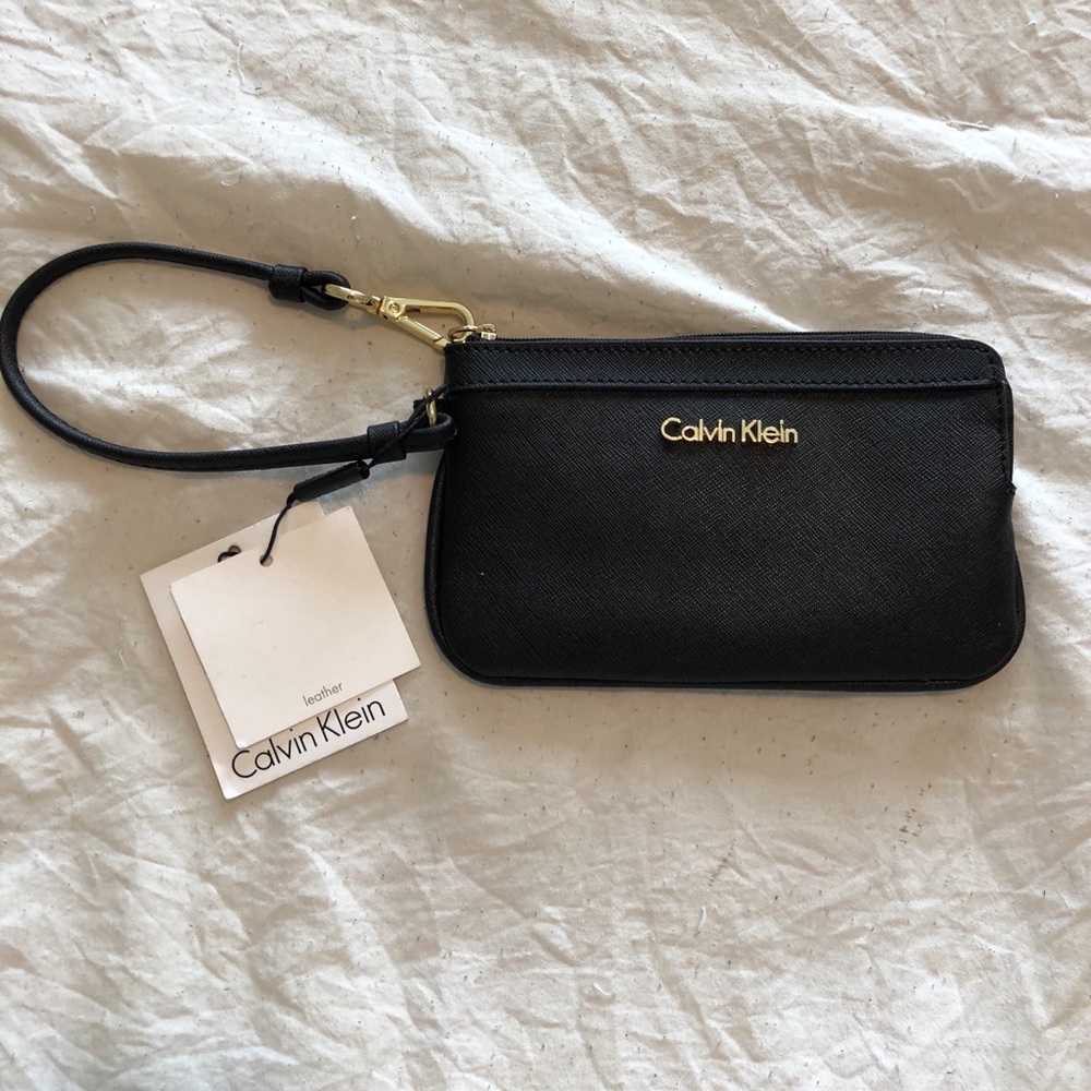 **NEW!!** Calvin Klein Black Wristlet